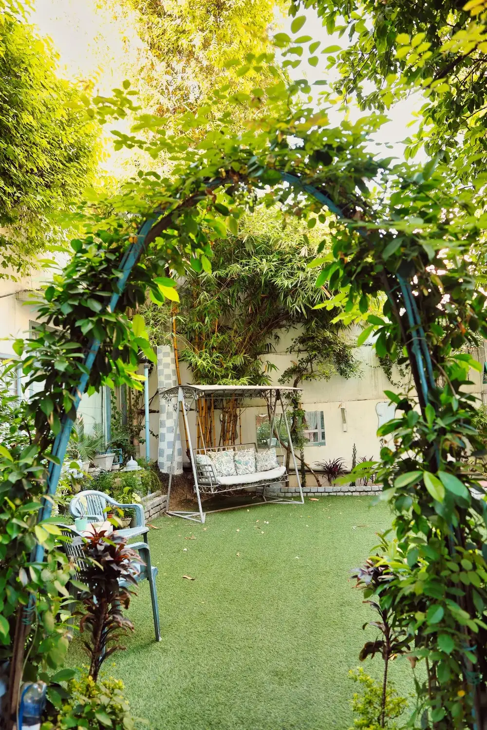 Balançoire décorée
