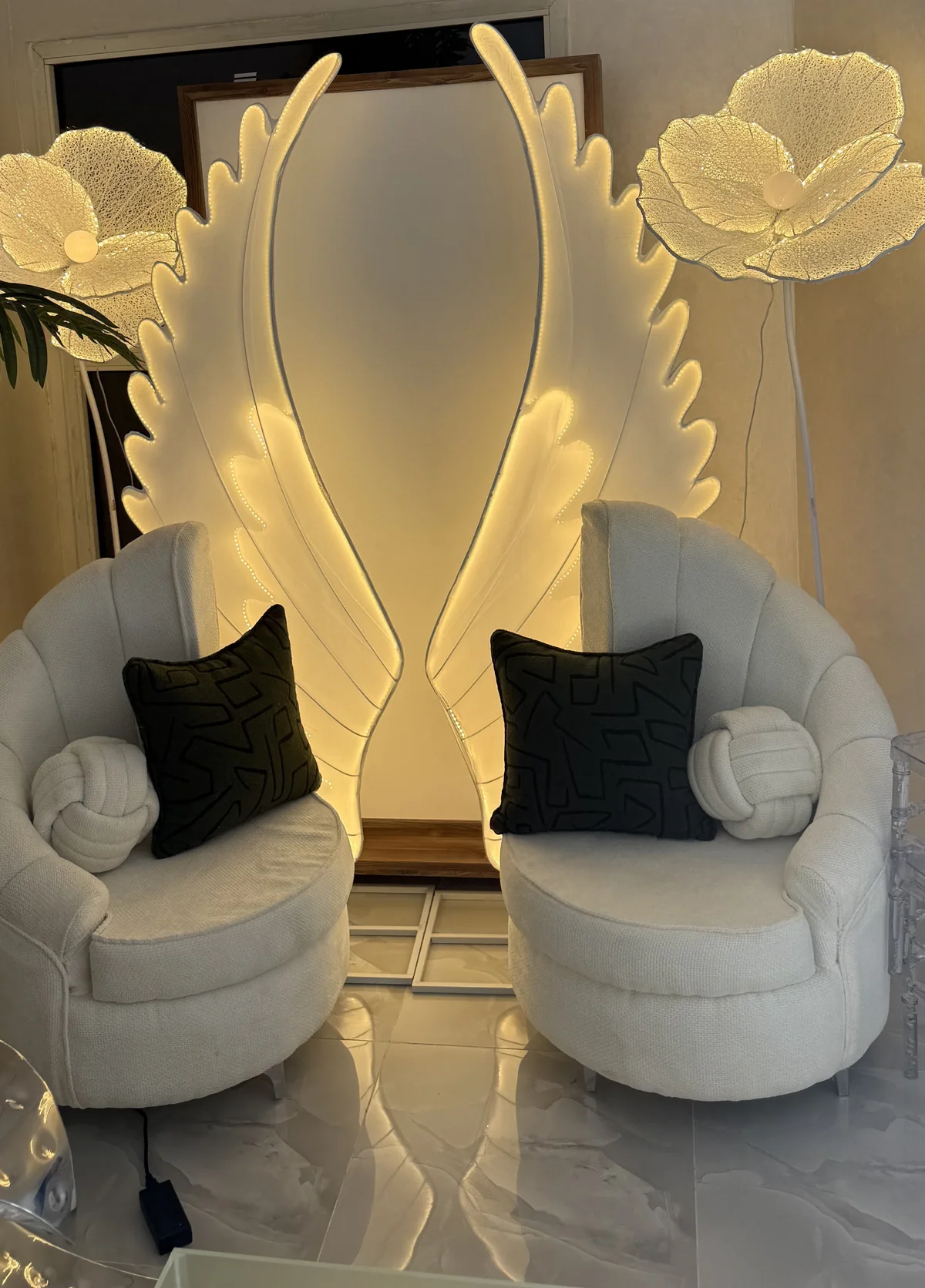 Ailes d'ange lumineuses